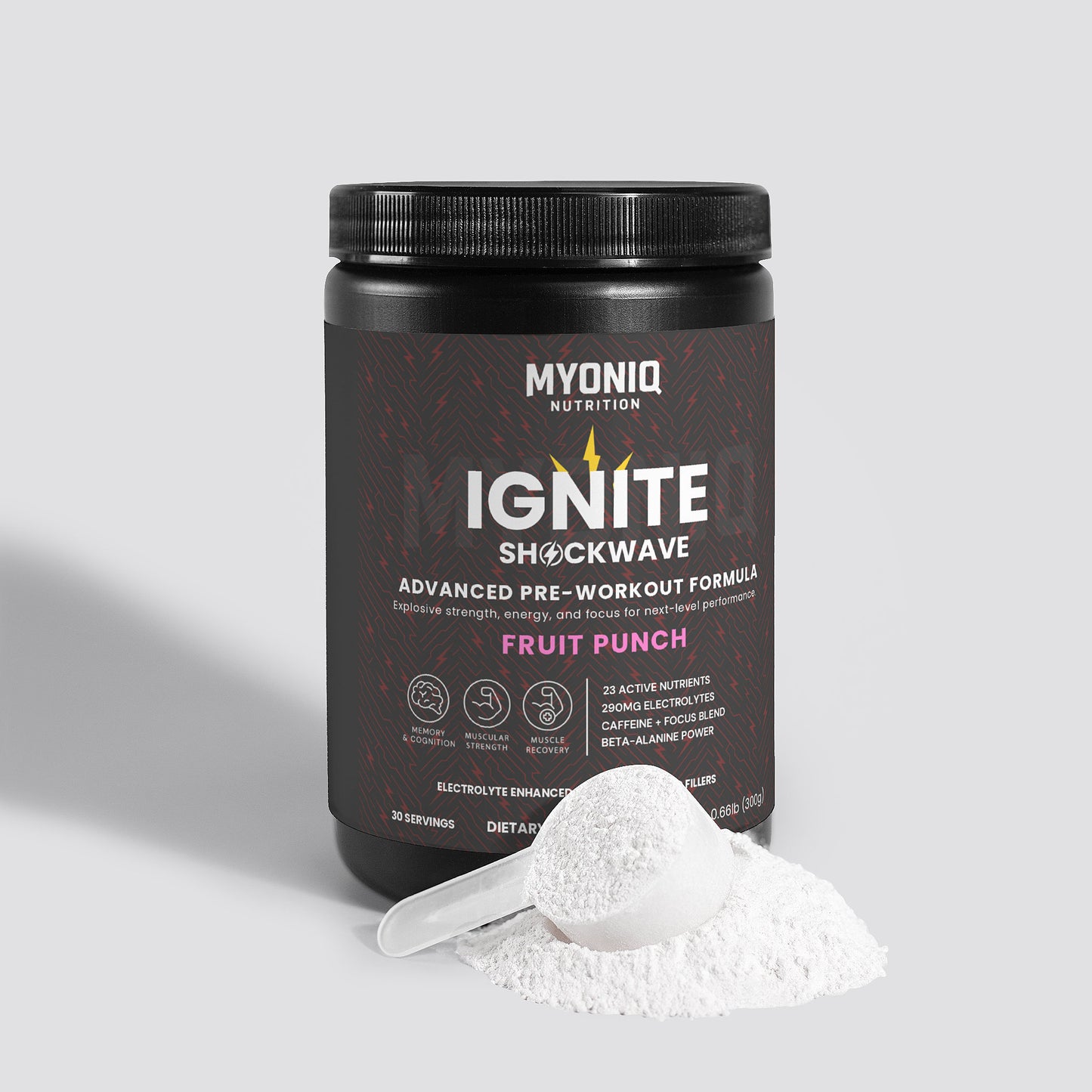 IGNITE SHOCKWAVE PRE-WORKOUT (FRUIT PUNCH)