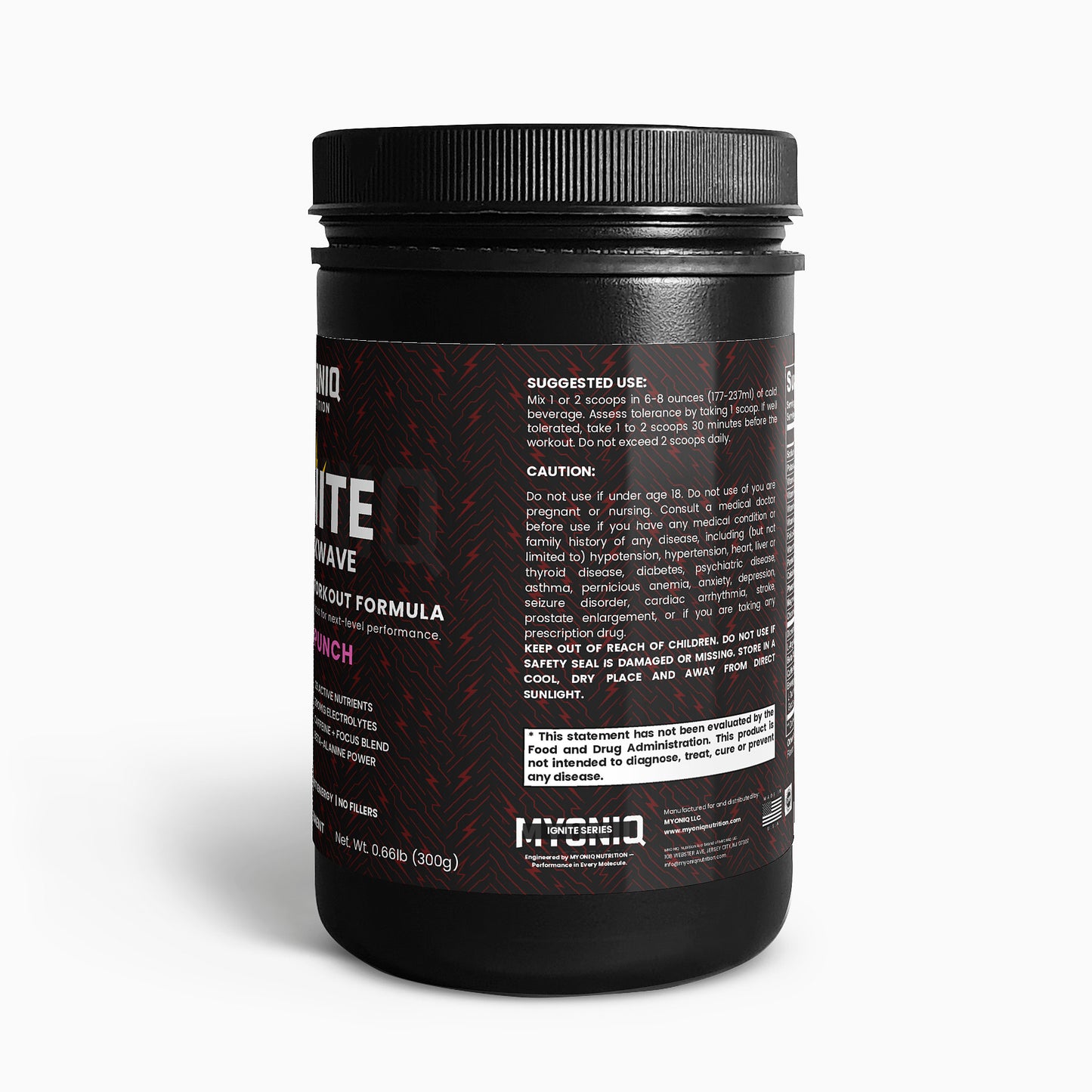 IGNITE SHOCKWAVE PRE-WORKOUT (FRUIT PUNCH)