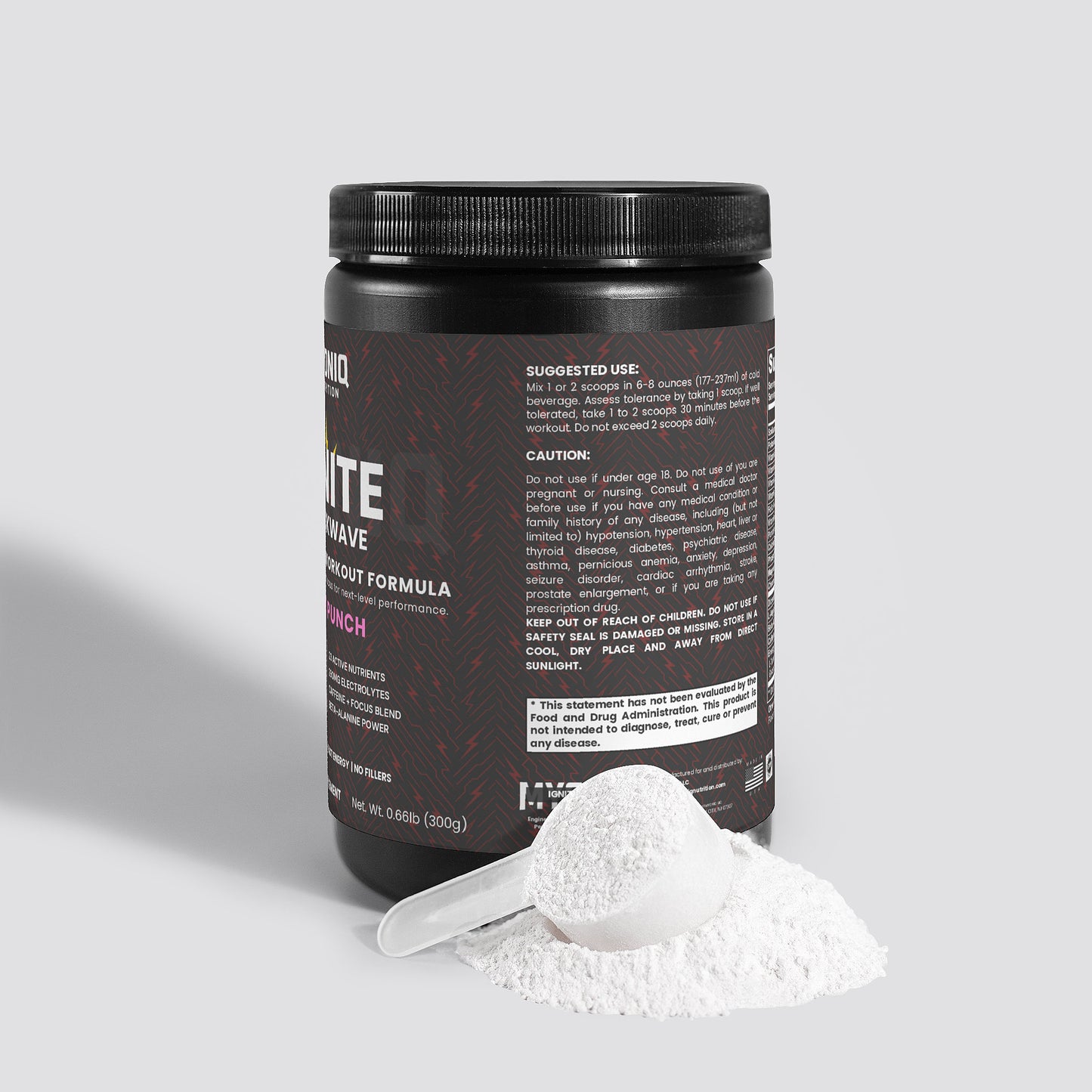 IGNITE SHOCKWAVE PRE-WORKOUT (FRUIT PUNCH)