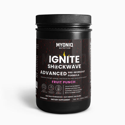 IGNITE SHOCKWAVE PRE-WORKOUT (FRUIT PUNCH)