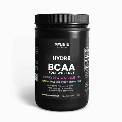HYDR8 - BCAA Post Workout Powder (Honeydew/Watermelon) - MYONIQ NUTRITION