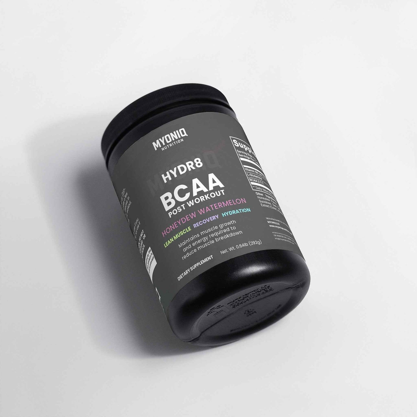 HYDR8 - BCAA Post Workout Powder (Honeydew/Watermelon) - MYONIQ NUTRITION