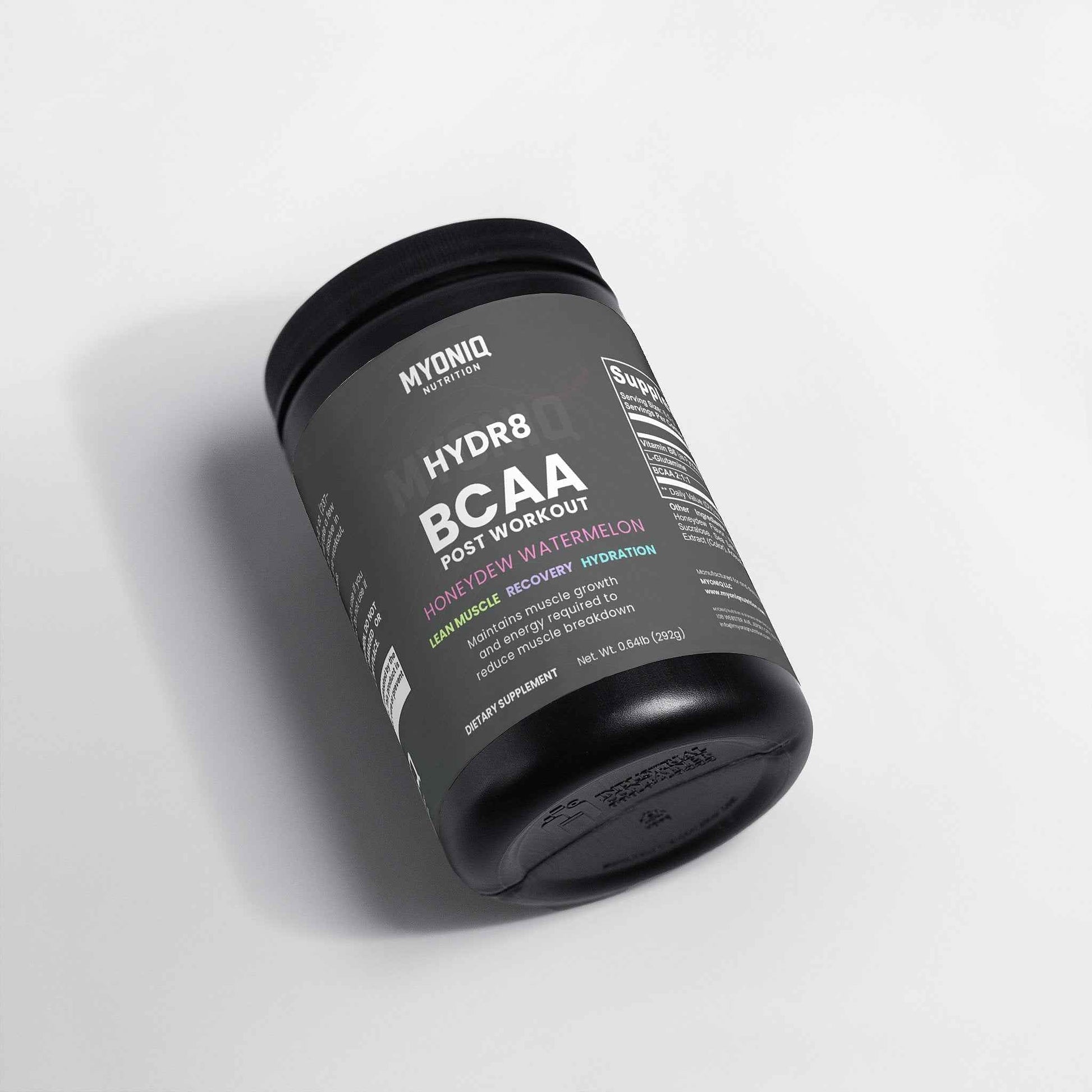 HYDR8 - BCAA Post Workout Powder (Honeydew/Watermelon) - MYONIQ NUTRITION