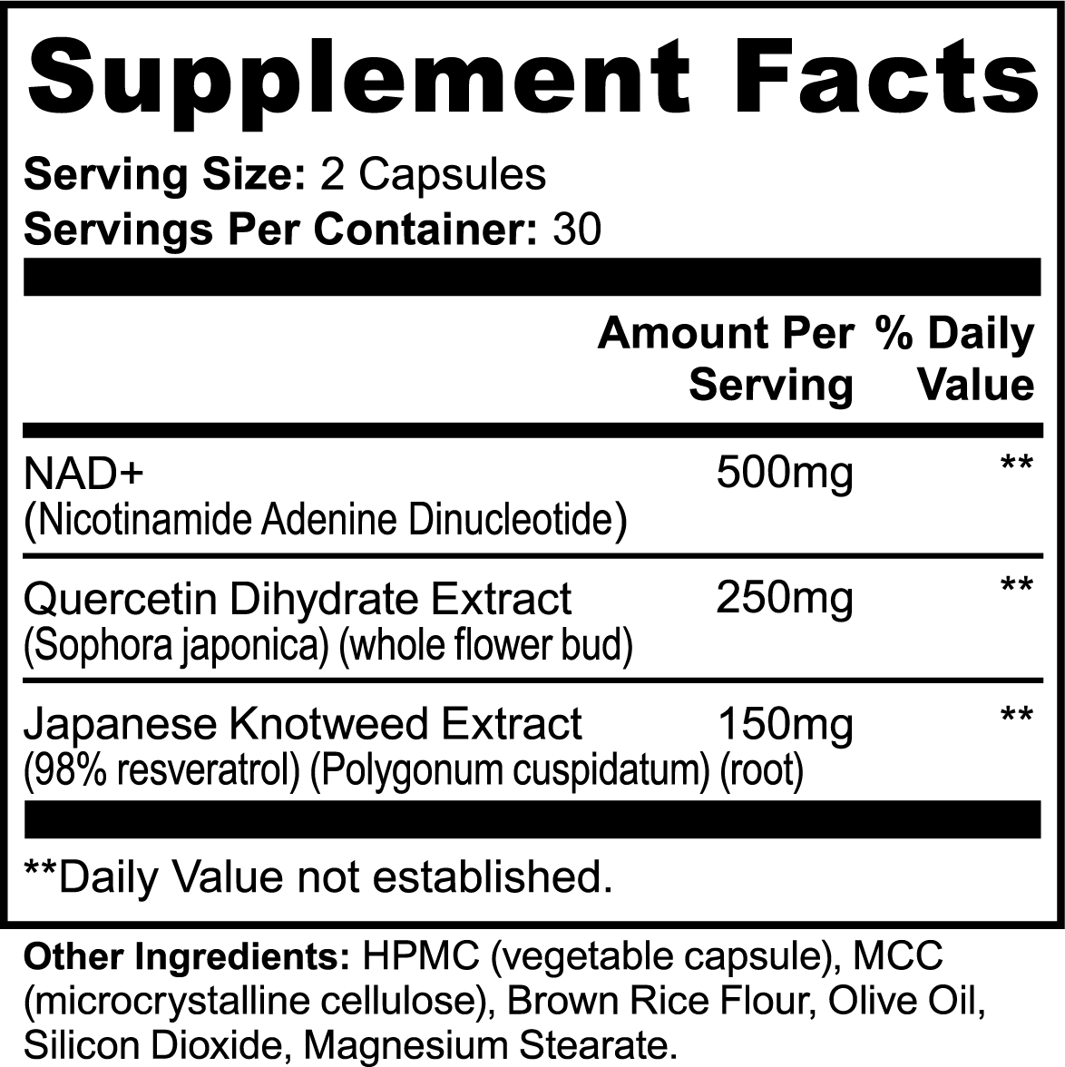 NAD+ - MYONIQ NUTRITION