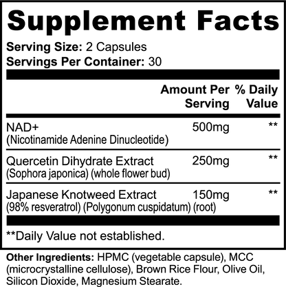 NAD+ - MYONIQ NUTRITION